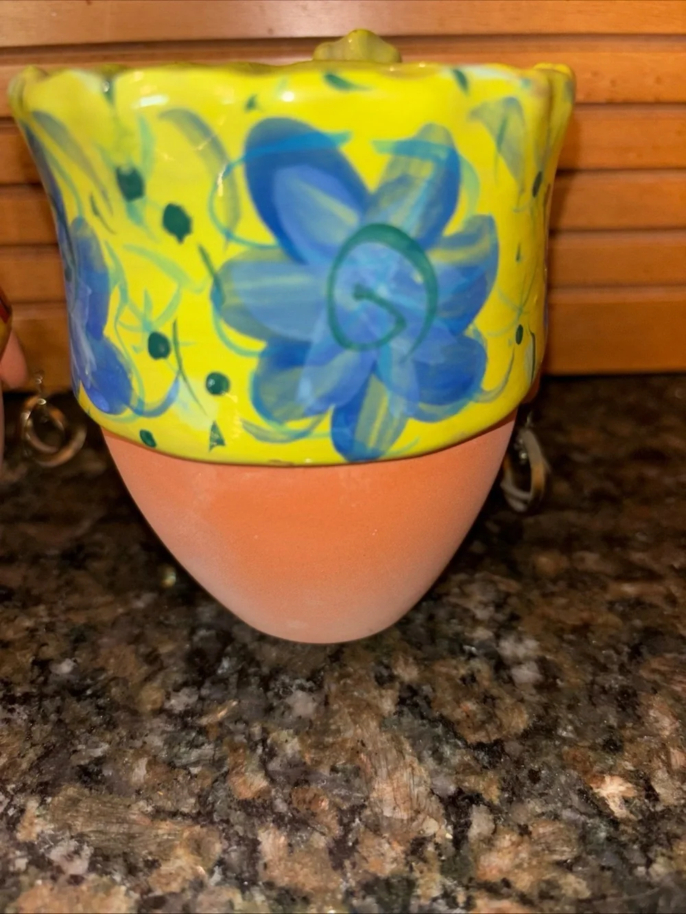 Handcrafted Bird Brain Floral Face Planter Pots - Set of 4